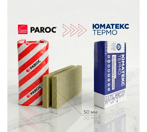 Утеплитель Юматекс Термо Smart (Парок Экстра) 1220х610х50 мм